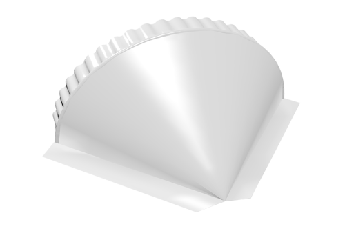 Заглушка конусная 0,45 PE RAL 9003 сигнальный белый