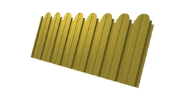 Профнастил С10B фигурный 0,45 PE RAL 1018 цинково-желтый