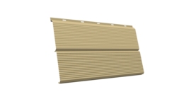 ЭкоБрус 0,345 Gofr GL 0.45 PE с пленкой RAL 1014 слоновая кость