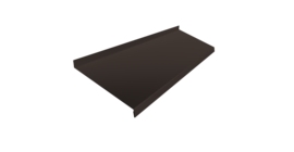 Отлив простой 250 0,5 Satin Matt RR 32 темно-коричневый (2м)