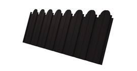 Профнастил С10B фигурный 0,45 Drap ST RAL 9005 черный