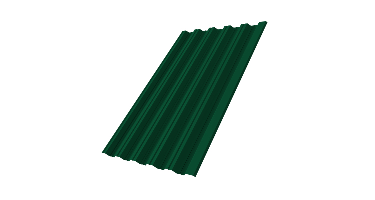 Профнастил HC35R 0,5 Satin Matt TX RAL 6005 зеленый мох