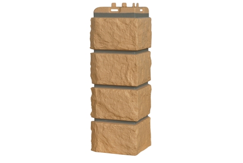 Угол GL Колотый камень Design песочный со швом RAL 7006