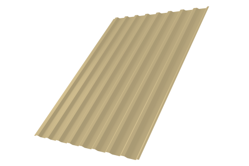 Профнастил С20В 0,45 PE RAL 1014 слоновая кость