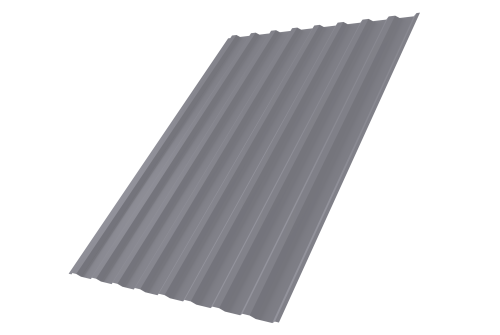 Профнастил С20В 0,5 Satin RAL 7004 сигнальный серый