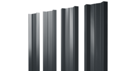 Штакетник М-образный А с прямым резом 0.5 Drap RAL 7016 антрацитово-серый