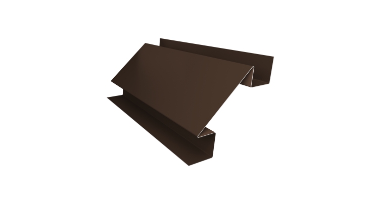 Планка угла внутреннего сложного Блок-хаус new 0,45 Drap TwinColor RAL 8017 шоколад (3м)