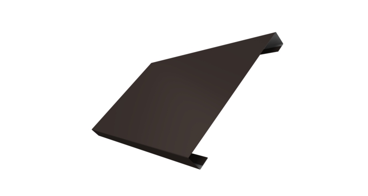 Ламель лицевая 200 забора жалюзи Texas 0.45 PE с пленкой RR 32 темно-коричневый