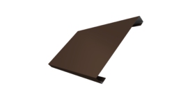 Ламель лицевая 200 забора жалюзи Texas 0.45 Drap ST с пленкой RAL 8017 шоколад