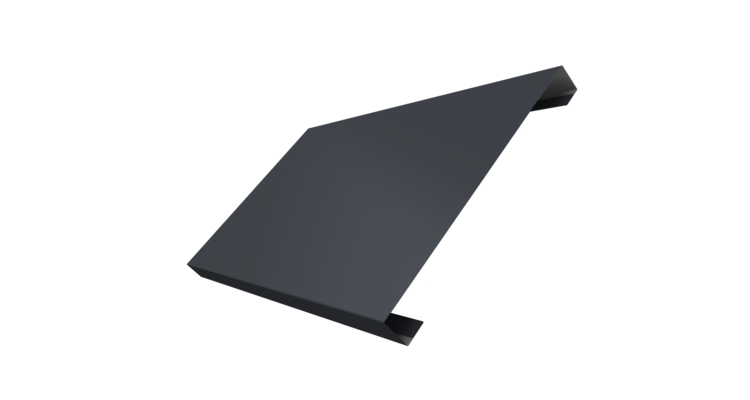 Ламель лицевая 200 забора жалюзи Texas 0.5 Atlas X с пленкой RAL 7024 мокрый асфальт