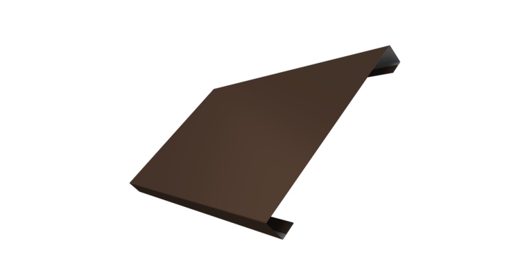 Ламель лицевая 200 забора жалюзи Texas 0.5 Velur X с пленкой RAL 8017 шоколад