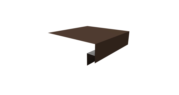 Планка околооконная сложная Экобрус Grand Line 200х50х25 0,45 Drap TR RAL 8017 шоколад (2м)