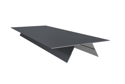 Планка стыковочная составная верхняя 0,5 Drap TX RAL 7024 мокрый асфальт (2м)