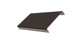 Ламель обратная 200 забора жалюзи Texas 0.45 Drap TR с пленкой RR 32 темно-коричневый