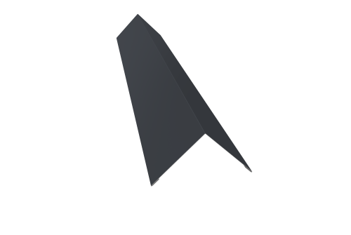 Угол внешний 110х110 0,5 Satin с пленкой RAL 7024 мокрый асфальт (2м)