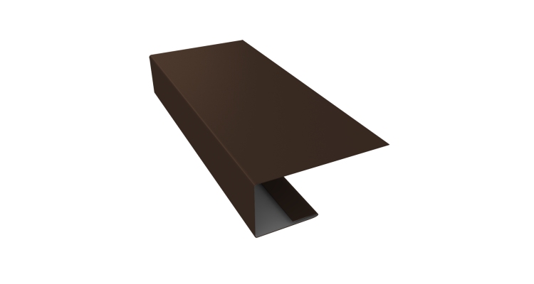 J-Профиль 18мм 0,45 Drap TX RAL 8017 шоколад (2м)