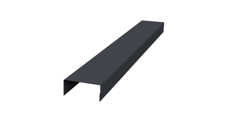 Крышка 45х20 жалюзи Texas 0,5 Drap RAL 7024 мокрый асфальт (3м)