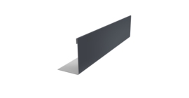 Нащельник 150 Texas 25х35 0,45 Drap TX RAL 7024 мокрый асфальт (L2,0)