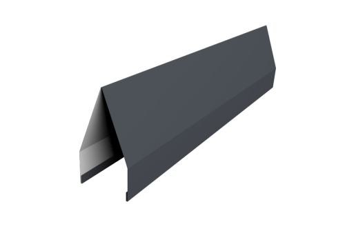 Ламель забора жалюзи Tokyo 0,5 PurPro с пленкой RAL 7024 мокрый асфальт