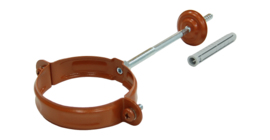 Хомут трубы GL PU 90 мм RAL 8004 терракота