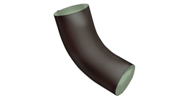 Колено 60 град GL PE Matt 90 мм RAL 8017 шоколад