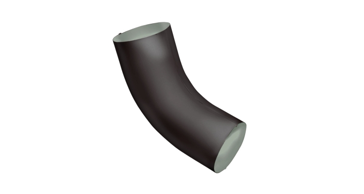 Колено 60 град GL PE Matt 90 мм RR 32 темно-коричневый